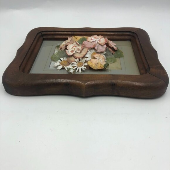 Hume's Ozark Originals Wood Framed Dried Flower in Basket Hanging Wall Art - Picture 7 of 14